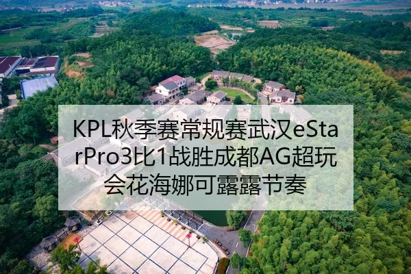 KPL秋季赛常规赛武汉eStarPro3比1战胜成都AG超玩会花海娜可露露节奏